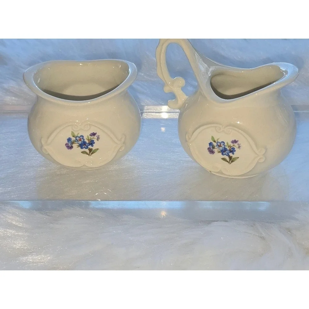 Vintage Miniature Ceramic Floral Tea‎ Set - 12 Pieces